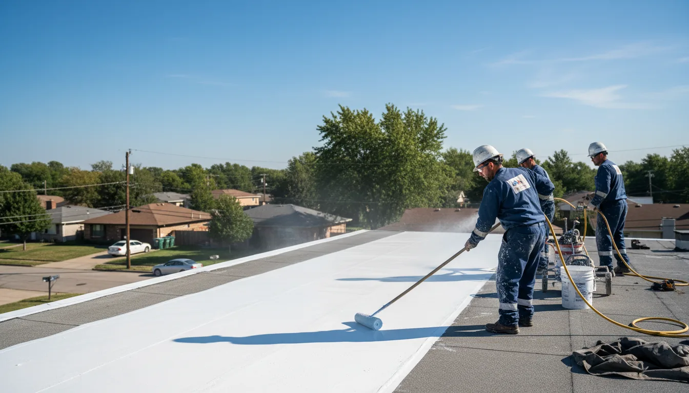 Commercial roof coating in Corning, OH near me